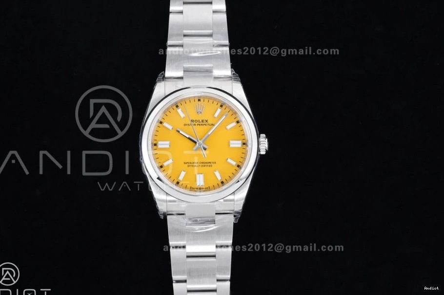 V2 DD3230 Yellow Oyster 126000 Steel 1:1 36mm VSF Perpetual 904L Best Dial Edition 0422